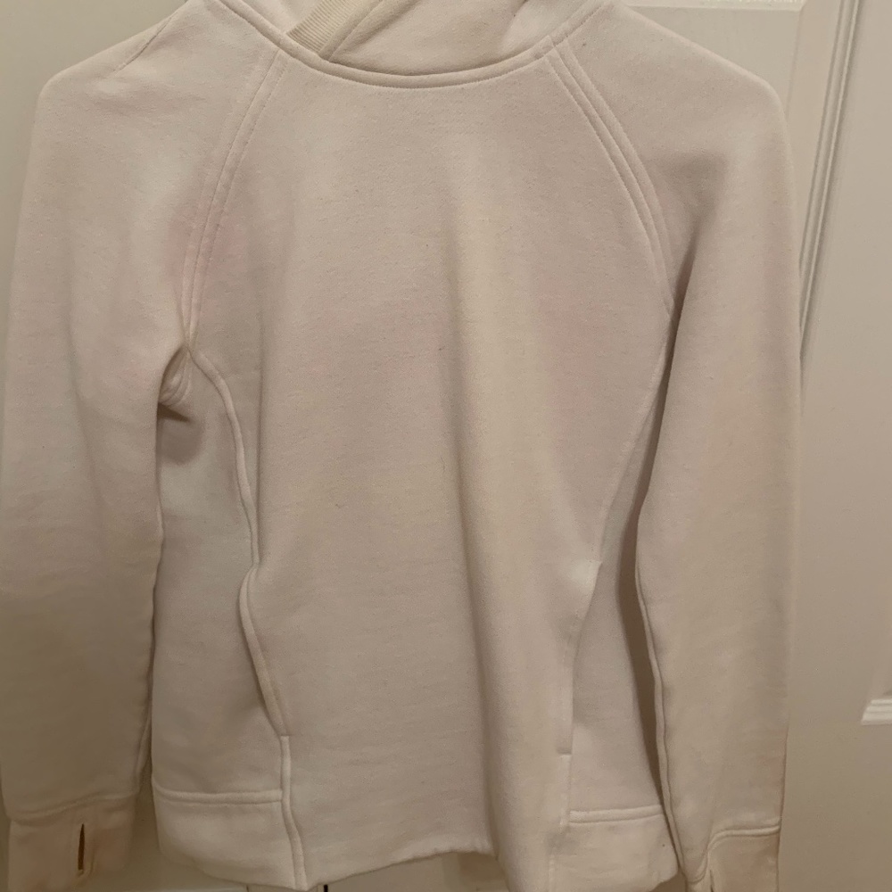 White Lululemon hoodie